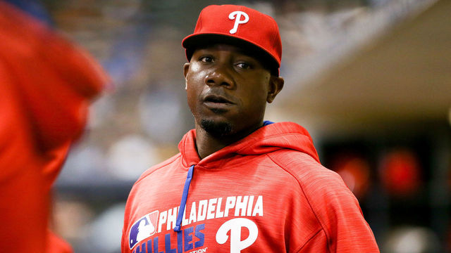 MILWAUKEE, WI - APRIL 22: Ryan Howard #6 of the Philadelphia Phillies walks in the dugout during the game against the Milwaukee Brewers at Miller Park on April 22, 2016 in Milwaukee, Wisconsin.