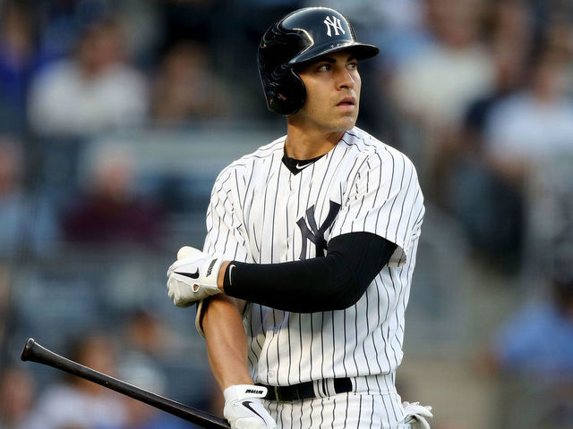 NEW YORK, NY - JULY 31: Jacoby Ellsbury #22 of the New York Yankees reacts after striking out in the first inning against the Detroit Tigers on July 31, 2017 at Yankee Stadium in the Bronx borough of New York City.