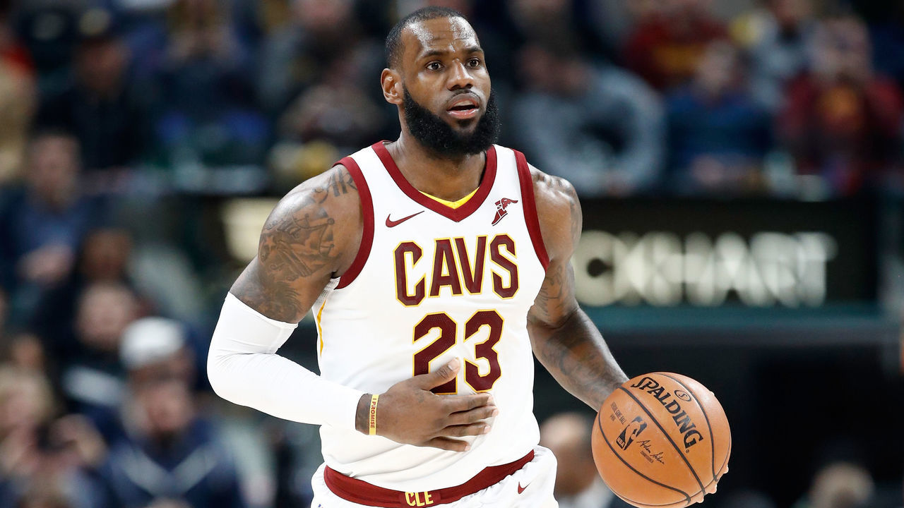 INDIANAPOLIS, IN - DECEMBER 08: LeBron James #23 of the Cleveland Cavaliers dribbles the ball against the Indiana Pacers at Bankers Life Fieldhouse on December 8, 2017 in Indianapolis, Indiana.
