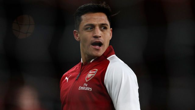 Arsenal's Chilean striker Alexis Sanchez warms up before the English Premier League football match between Arsenal and Chelsea at the Emirates Stadium in London on January 3, 2018. / AFP PHOTO / Adrian DENNIS /