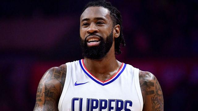 LOS ANGELES, CA - DECEMBER 20: DeAndre Jordan #6 of the LA Clippers laughs during 108-95 wi over the Phoenix Suns at Staples Center on December 20, 2017 in Los Angeles, California.