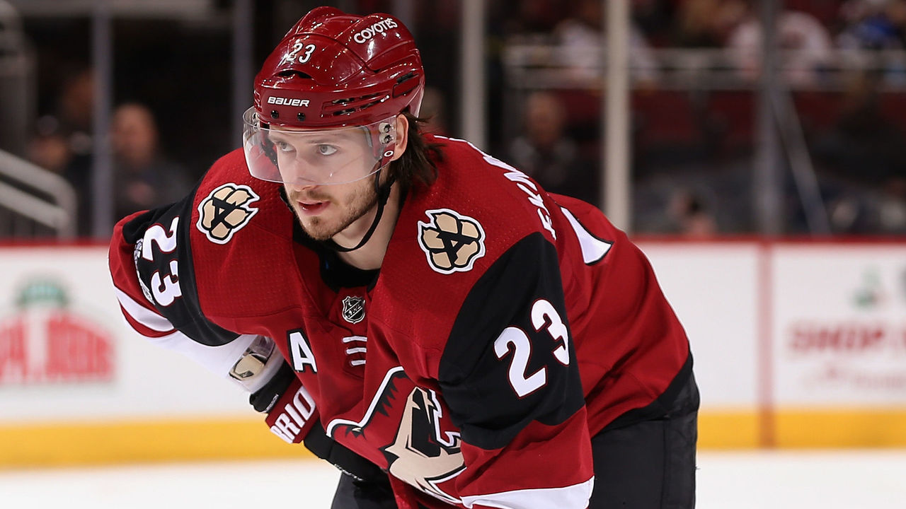 GLENDALE, AZ - DECEMBER 16: Oliver Ekman-Larsson #23 of the Arizona Coyotes during the third period of the NHL game against the Pittsburgh Penguins at Gila River Arena on December 16, 2017 in Glendale, Arizona. The Penguins defeated the Coyotes 4-2.