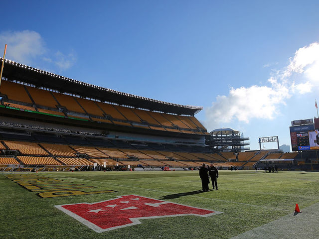 PITTSBURGH, PA - JANUARY 14: A general view of the field before the AFC Divisional Playoff game between the Pittsburgh Steelers and the Jacksonville Jaguars at Heinz Field on January 14, 2018 in Pittsburgh, Pennsylvania.
