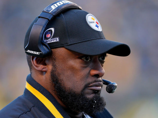 PITTSBURGH, PA - JANUARY 14: Head coach Mike Tomlin of the Pittsburgh Steelers looks on against the Jacksonville Jaguars during the second half of the AFC Divisional Playoff game at Heinz Field on January 14, 2018 in Pittsburgh, Pennsylvania.