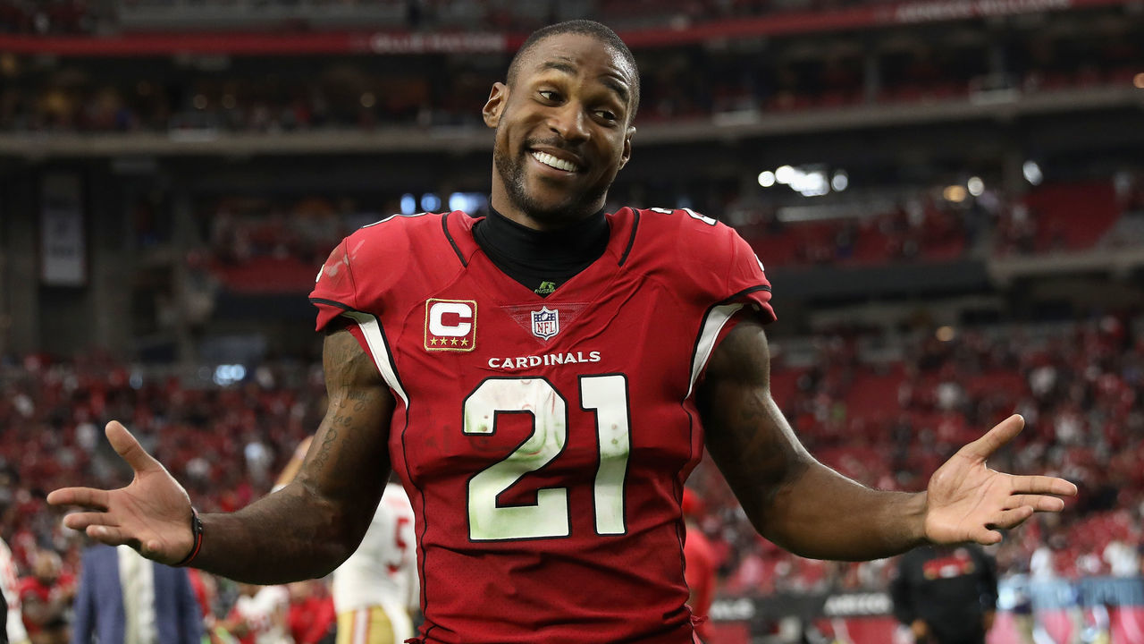 GLENDALE, AZ - OCTOBER 01: Cornerback Patrick Peterson #21 of the Arizona Cardinals walks off the field after overtime of the NFL game against the San Francisco 49ers at the University of Phoenix Stadium on October 1, 2017 in Glendale, Arizona. Arizona won 18-15.