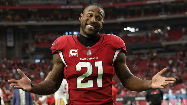 GLENDALE, AZ - OCTOBER 01: Cornerback Patrick Peterson #21 of the Arizona Cardinals walks off the field after overtime of the NFL game against the San Francisco 49ers at the University of Phoenix Stadium on October 1, 2017 in Glendale, Arizona. Arizona won 18-15.