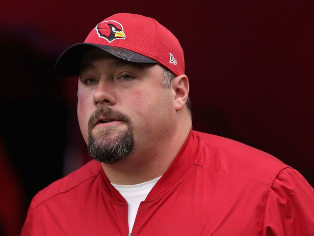 GLENDALE, AZ - SEPTEMBER 11: Defensive Coordinator James Bettcher of the Arizona Cardinals walks out onto the field before the NFL game against the New England Patriots at the University of Phoenix Stadium on September 11, 2016 in Glendale, Arizona.