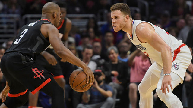 Watch: Paul, Griffin jaw at each other in heated Rockets-Clippers clash