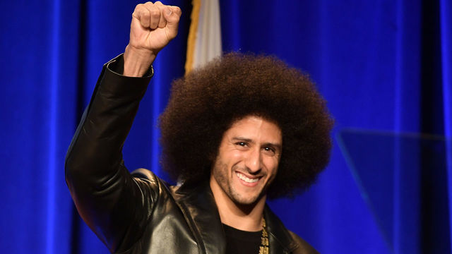 BEVERLY HILLS, CA - DECEMBER 03: Honoree Colin Kaepernick speaks onstage at ACLU SoCal Hosts Annual Bill of Rights Dinner at the Beverly Wilshire Four Seasons Hotel on December 3, 2017 in Beverly Hills, California.