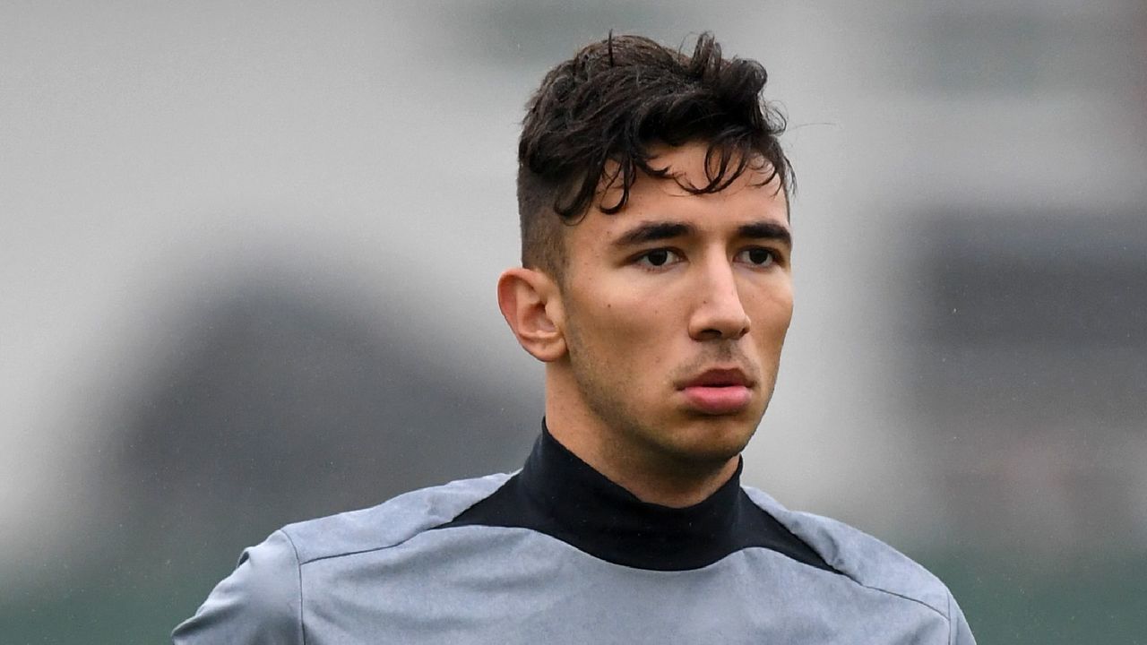 Liverpool's Serbian midfielder Marko Grujic attends a team training session at the club's Melwood training complex in Liverpool, north west England, on September 25, 2017 , on the eve of their Champions League Group E football match against Spartak Moscow in Russia. / AFP PHOTO / Paul ELLIS
