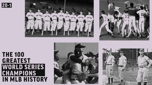 Ranking the greatest World Series champions in baseball history: Nos. 20-1