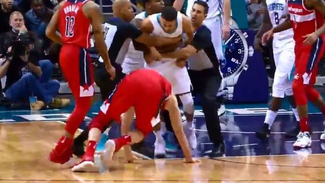 Watch: Hornets' Carter-Williams, Wizards' Frazier ejected for altercation