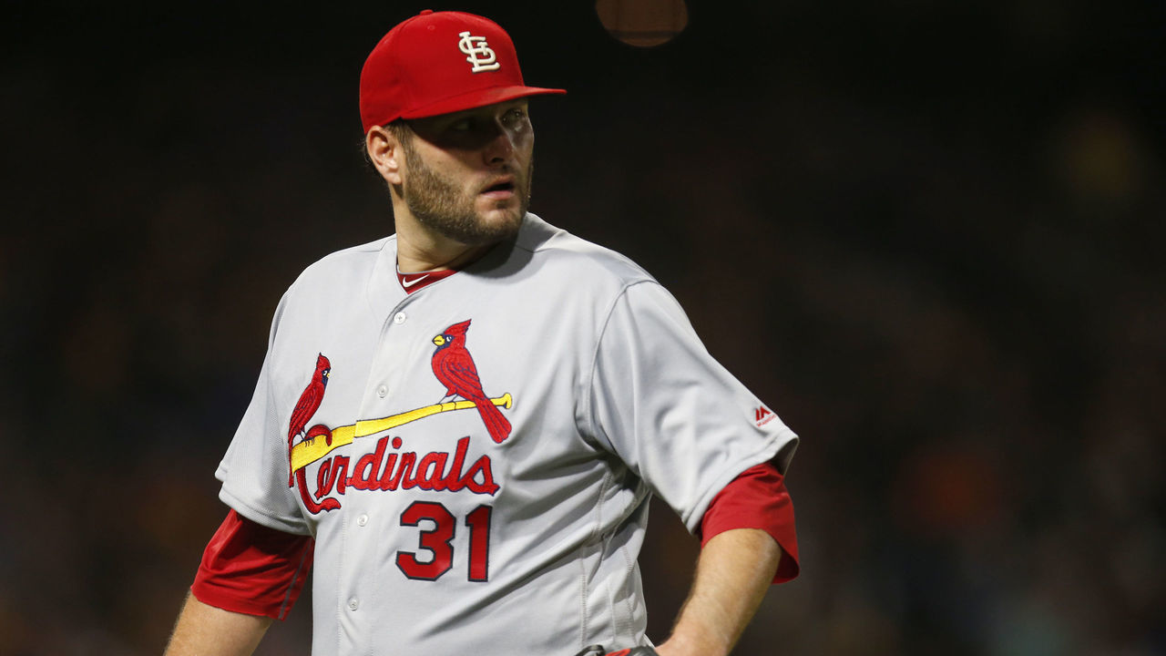 PITTSBURGH, PA - JULY 15: Lance Lynn #31 of the St. Louis Cardinals leaves the game in the seventh inning against the Pittsburgh Pirates at PNC Park on July 15, 2017 in Pittsburgh, Pennsylvania.