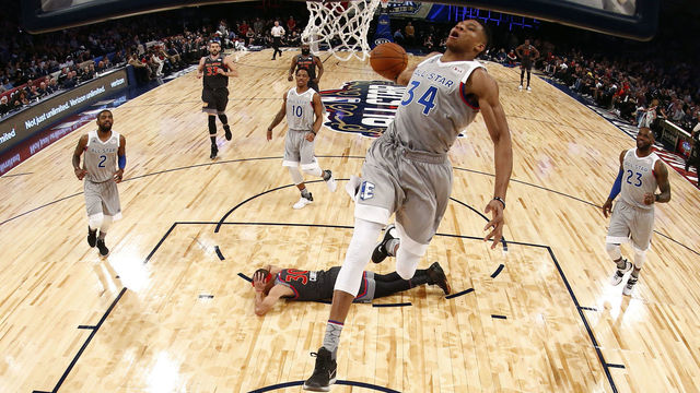 Steph wants Giannis on his All-Star team to avoid being dunked on again