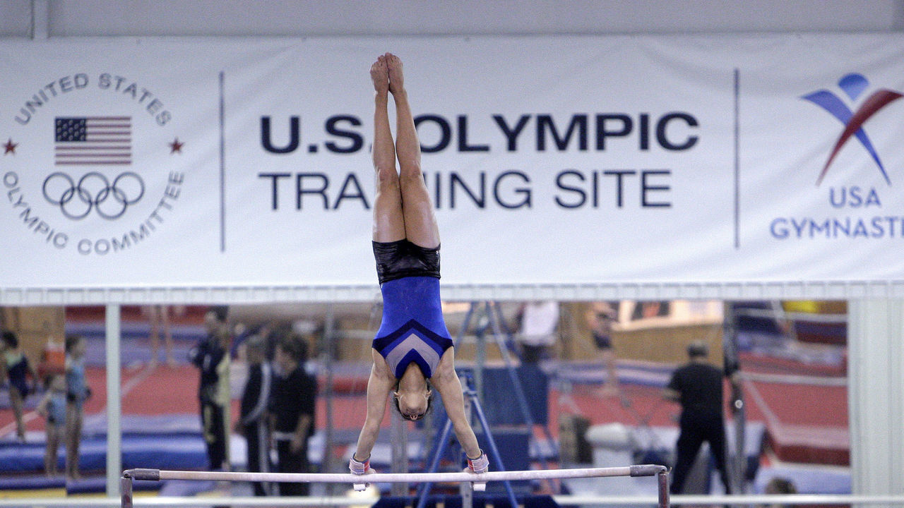 HUNTSVILLE, TX - JANUARY 26: Gymnast workout with their personal coaches during a morning workout session at Karolyi Ranch, which was named an Official USOC Training Site and also Hilton announcing their partership with USOC on January 26, 2011 in Huntsville, Texas.