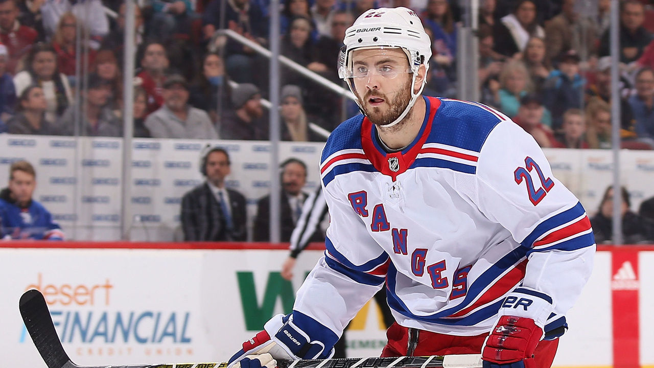 GLENDALE, AZ - JANUARY 06: Kevin Shattenkirk #22 of the New York Rangers in action during the NHL game against the Arizona Coyotes at Gila River Arena on January 6, 2018 in Glendale, Arizona. The Rangers defeated the Coyotes 2-1 in an overtime shootout.