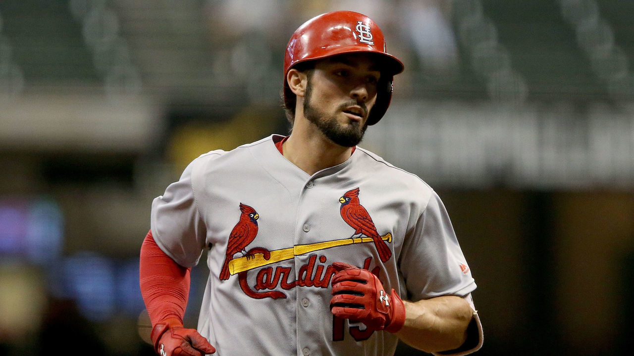 MILWAUKEE, WI - AUGUST 29: Randal Grichuk #15 of the St. Louis Cardinals rounds the bases after hitting a home run in the eighth inning against the Milwaukee Brewers at Miller Park on August 29, 2016 in Milwaukee, Wisconsin.