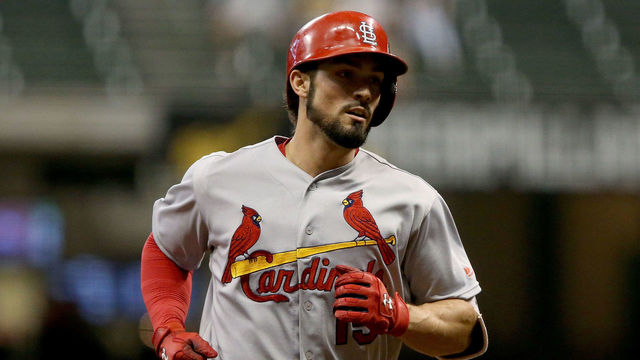MILWAUKEE, WI - AUGUST 29: Randal Grichuk #15 of the St. Louis Cardinals rounds the bases after hitting a home run in the eighth inning against the Milwaukee Brewers at Miller Park on August 29, 2016 in Milwaukee, Wisconsin.