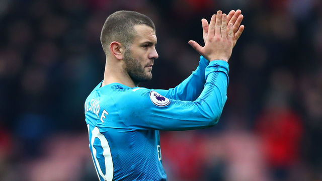BOURNEMOUTH, ENGLAND - JANUARY 14: Jack Wilshere of Arsenal after the Premier League match between AFC Bournemouth and Arsenal at Vitality Stadium on January 14, 2018 in Bournemouth, England.