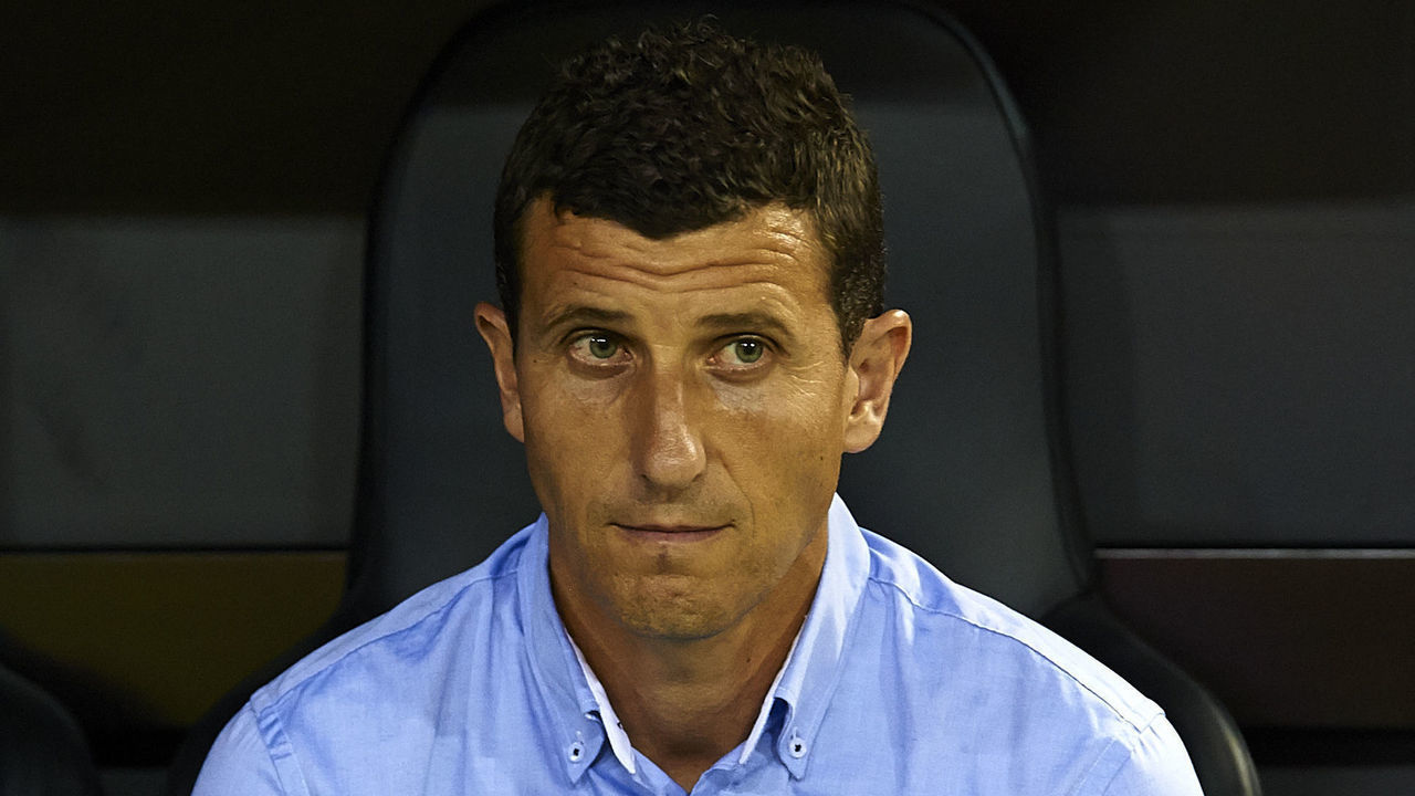 VALENCIA, SPAIN - AUGUST 29: Malaga manager Javi Gracia looks on prior the La Liga match between Valencia CF and Malaga CF at Estadi de Mestalla on August 29, 2014 in Valencia, Spain.