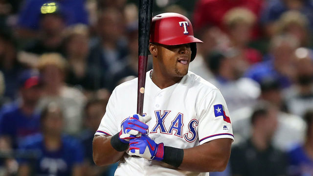 ARLINGTON, TX - SEPTEMBER 13: Adrian Beltre #29 of the Texas Rangers pinch-hits for Willie Calhoun #55 of the Texas Rangers against the Seattle Mariners in the bottom of the sixth inning at Globe Life Park in Arlington on September 13, 2017 in Arlington, Texas.