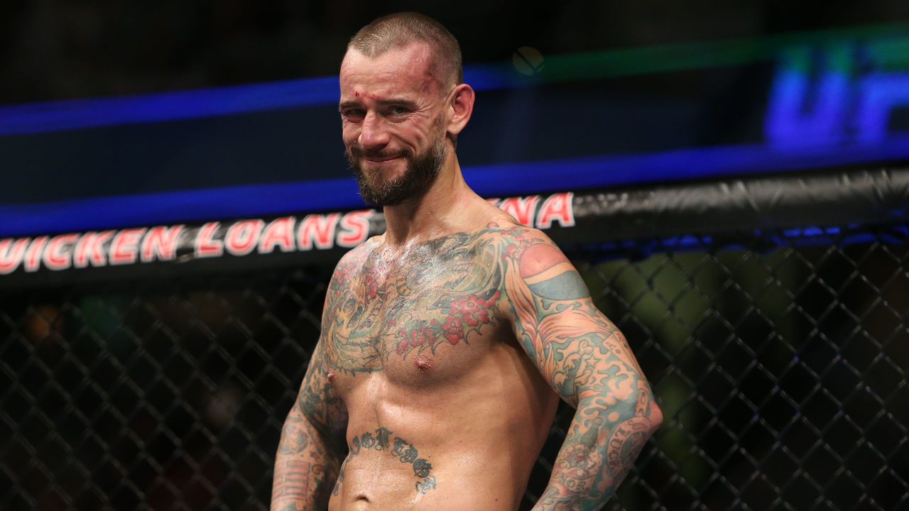 CLEVELAND, OH - SEPTEMBER 10: CM Punk reacts to his loss to Mickey Gall during the UFC 203 event at Quicken Loans Arena on September 10, 2016 in Cleveland, Ohio.