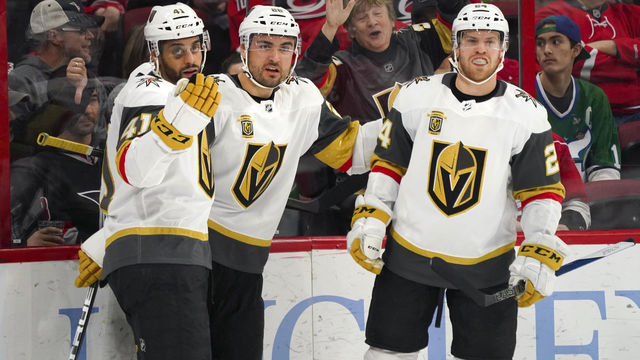 Golden Knights top Hurricanes to leap into NHL top spot