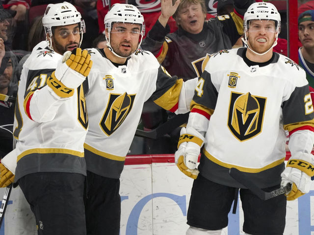 Golden Knights top Hurricanes to leap into NHL top spot