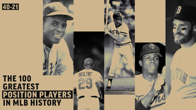 Ranking the greatest position players in baseball history: Nos. 40-21