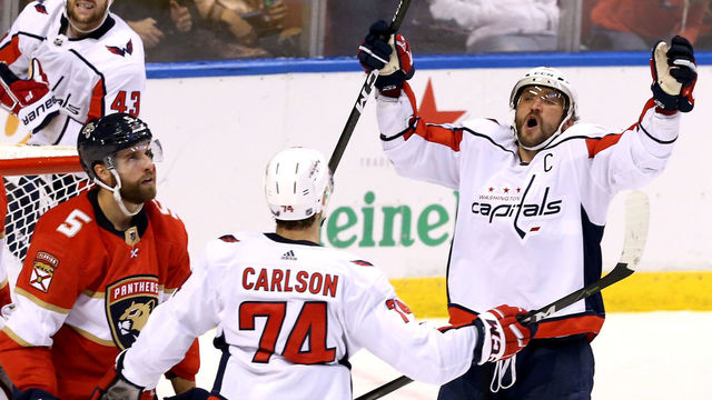 Ovechkin joins exclusive company with 13th straight 30-goal season