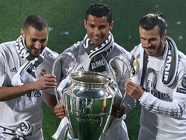 Real Madrid's Benzema, Ronaldo, Bale start together for 1st time in 279  days | theScore.com