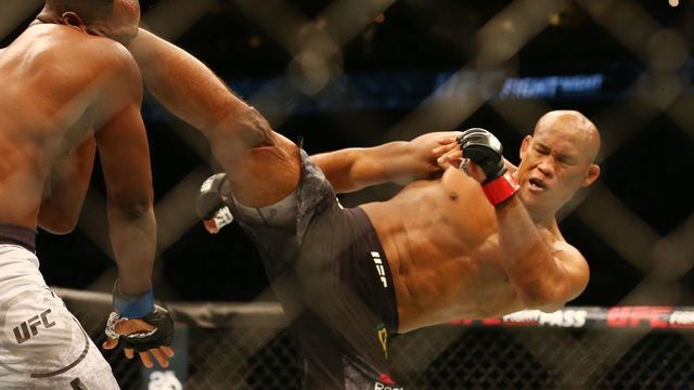 Jacare disposes of Brunson in 1st round of rematch to cap UFC Charlotte