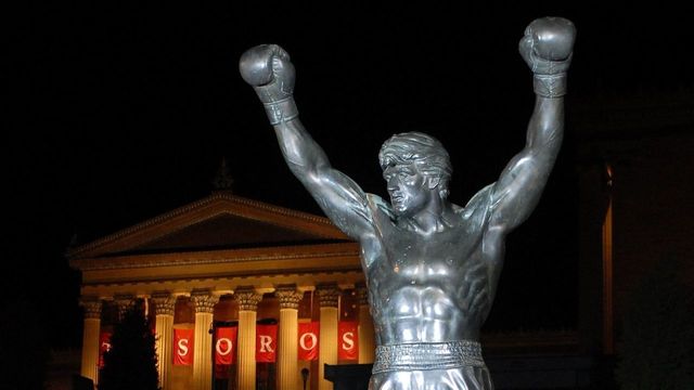 PHILADELPHIA - DECEMBER 18: The Rocky statue rests in front of the Philadelphia Museum of Art at the afterparty for the Philadelphia premiere of Rocky Balboa December 18, 2006 in Philadelphia, Pennsylvania.
