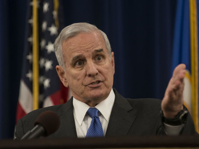 ST. PAUL, MN - JULY 08: Minnesota Governor Mark Dayton speaks at a media briefing on the Philando Castile police shooting on July 8, 2016 in St. Paul, Minnesota. Dayton spoke about the killing of Philando Castile and of the shootings in Dallas last night.
