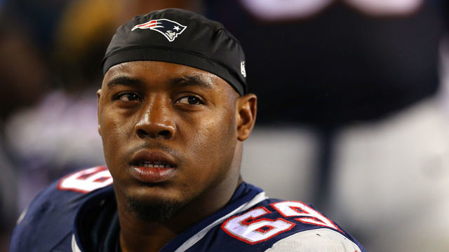 FOXBORO, MA - SEPTEMBER 10: Shaq Mason #69 of the New England Patriots looks on from the sideline against the Pittsburgh Steelers at Gillette Stadium on September 10, 2015 in Foxboro, Massachusetts.