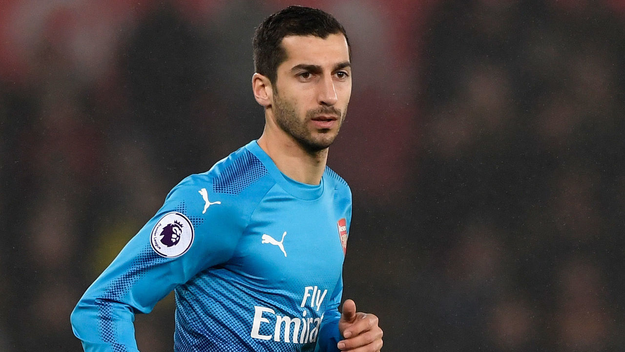 SWANSEA, WALES - JANUARY 30: Arsenal player Henrikh Mkhitaryan in action during the Premier League match between Swansea City and Arsenal at Liberty Stadium on January 30, 2018 in Swansea, Wales.