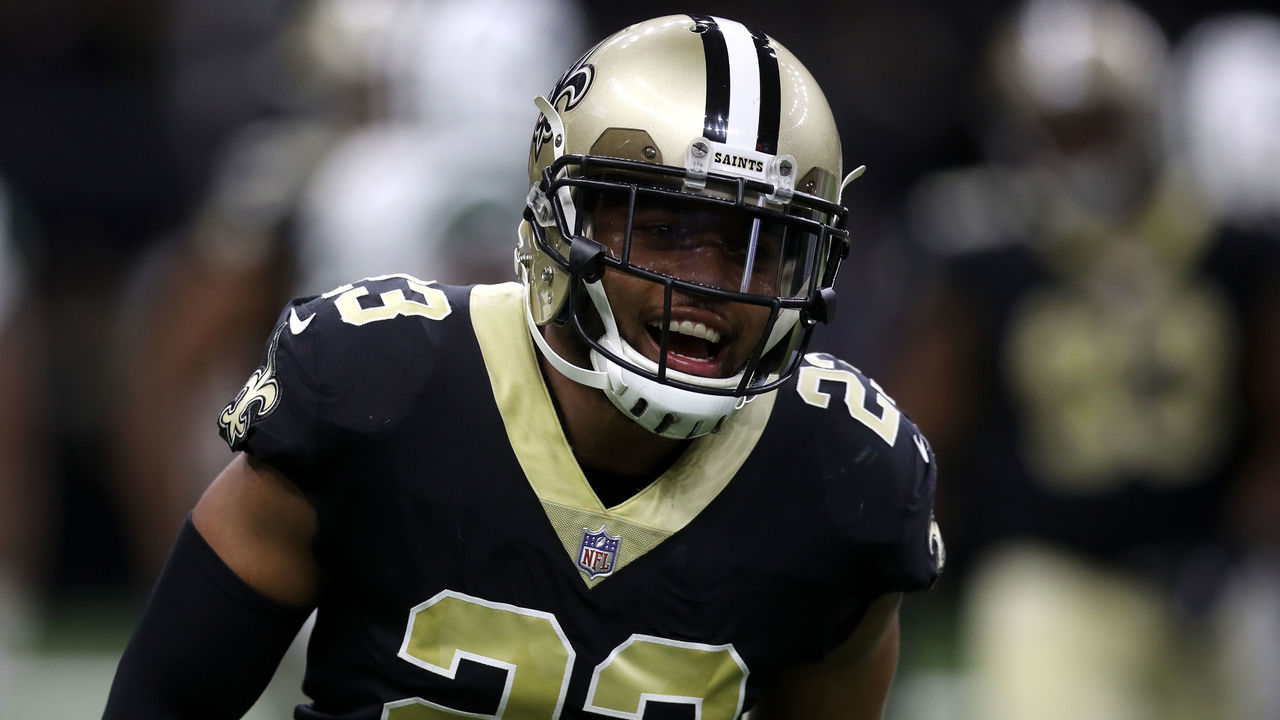 NEW ORLEANS, LA - DECEMBER 17: Marshon Lattimore #23 of the New Orleans Saints in action against the New York Jets at Mercedes-Benz Superdome on December 17, 2017 in New Orleans, Louisiana.