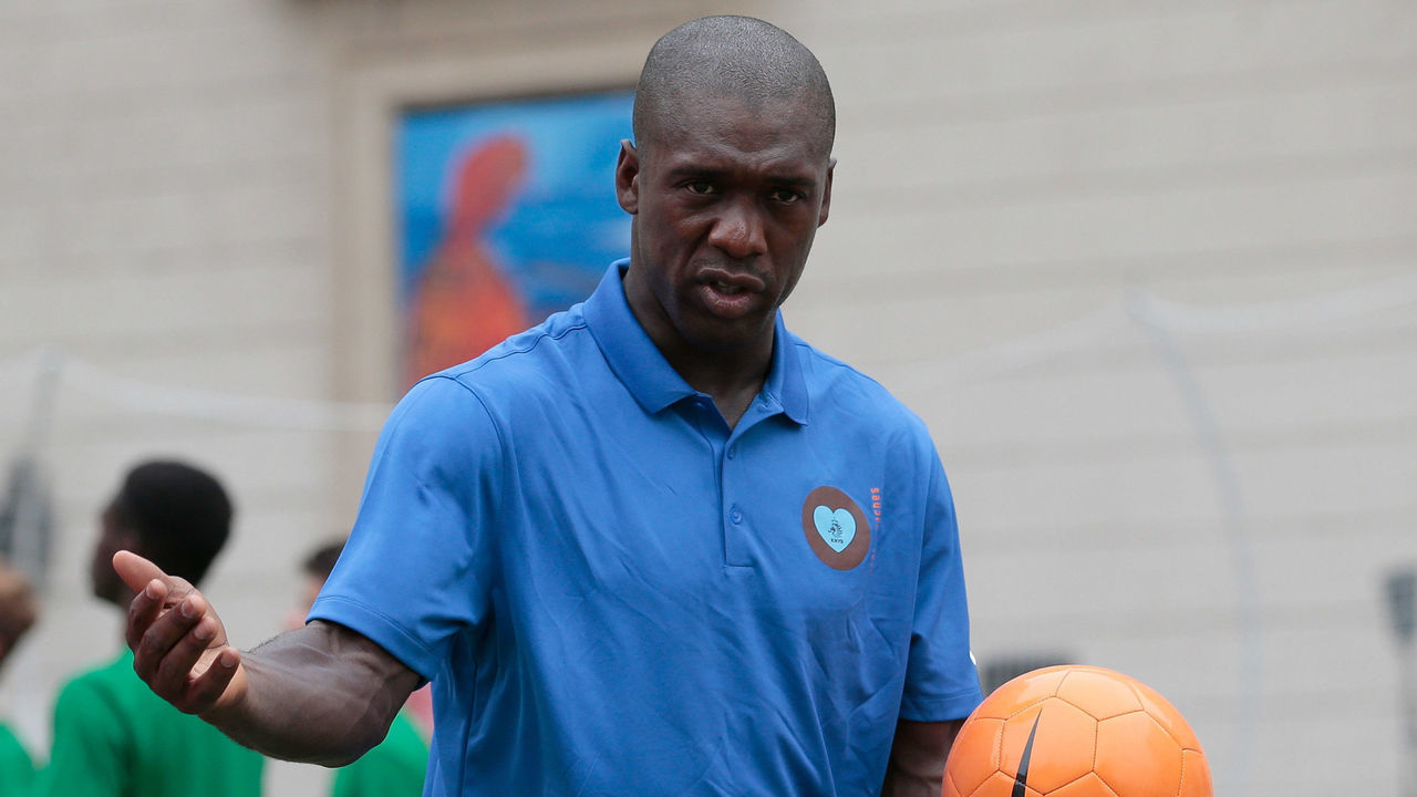 MILAN, ITALY - JUNE 22: Clarence Seedorf attends a football clinic for integration organized by Italian Football Federation on June 22, 2017 in Milan, Italy.