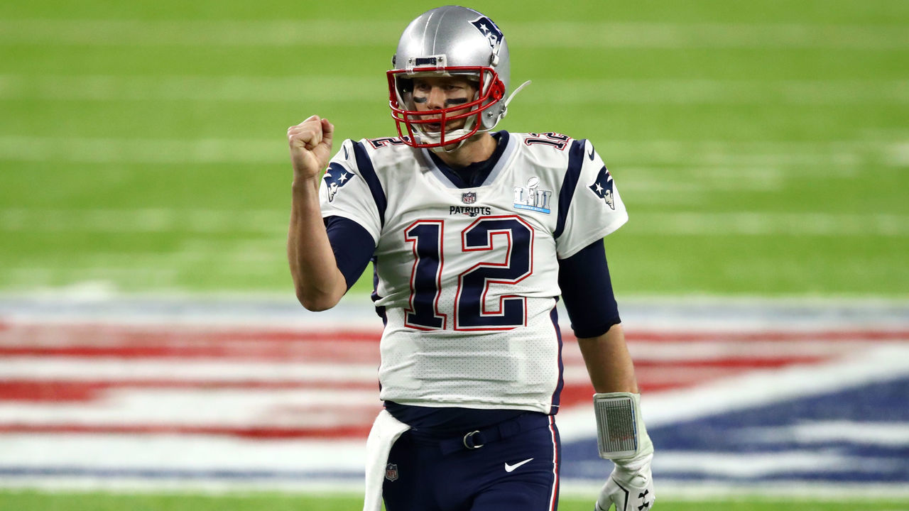 MINNEAPOLIS, MN - FEBRUARY 04: Tom Brady #12 of the New England Patriots reacts during the second quarter against the Philadelphia Eagles in Super Bowl LII at U.S. Bank Stadium on February 4, 2018 in Minneapolis, Minnesota.