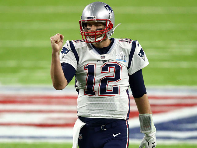 MINNEAPOLIS, MN - FEBRUARY 04: Tom Brady #12 of the New England Patriots reacts during the second quarter against the Philadelphia Eagles in Super Bowl LII at U.S. Bank Stadium on February 4, 2018 in Minneapolis, Minnesota.