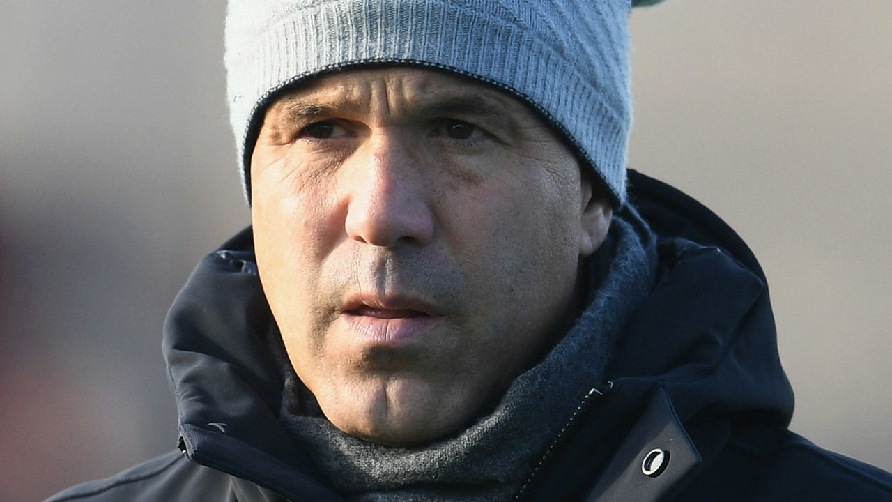 BRESCIA, ITALY - DECEMBER 13: Luigi Di Biagio of Italy looks on during the international friendly match between Italy U19 and Finland U19 on December 13, 2017 in Brescia, Italy.
