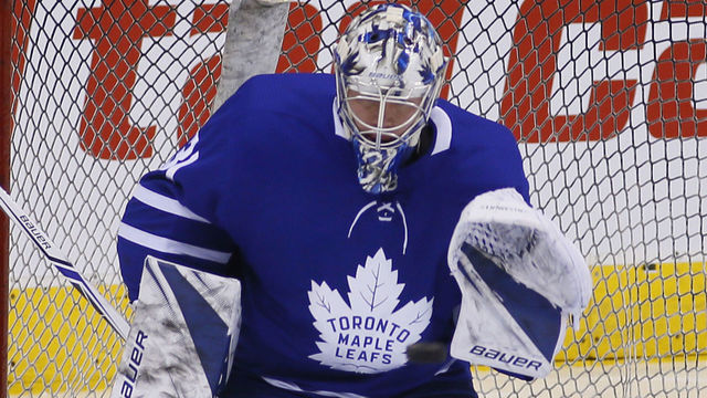 Babcock: Andersen 'seems good' after taking Perry's skate to head