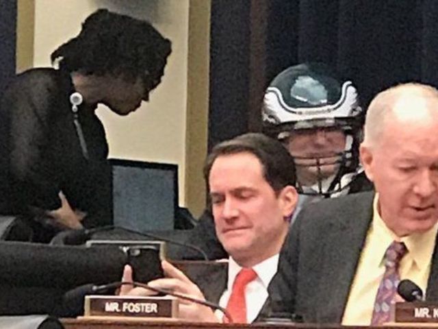 Massachusetts congressman wears Eagles helmet after losing Super Bowl bet