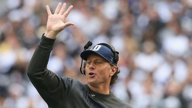 ARLINGTON, TX - DECEMBER 23: Linebacker coach, Matt Eberflus of the Dallas Cowboys at Cowboys Stadium on December 23, 2012 in Arlington, Texas.