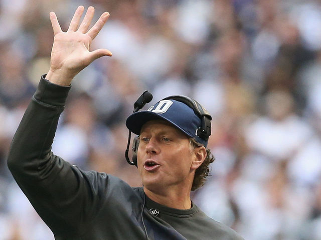 ARLINGTON, TX - DECEMBER 23: Linebacker coach, Matt Eberflus of the Dallas Cowboys at Cowboys Stadium on December 23, 2012 in Arlington, Texas.