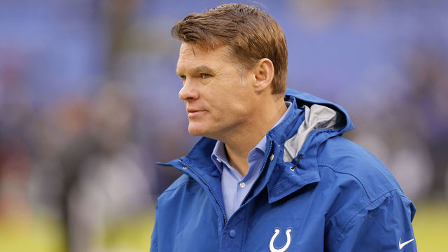 BALTIMORE, MD - DECEMBER 23: Indianapolis Colts General Manager Chris Ballard during the game between the Indianapolis Colts and Baltimore Ravens on December 23, 2017, at M&T Bank Stadium in Baltimore, MD.