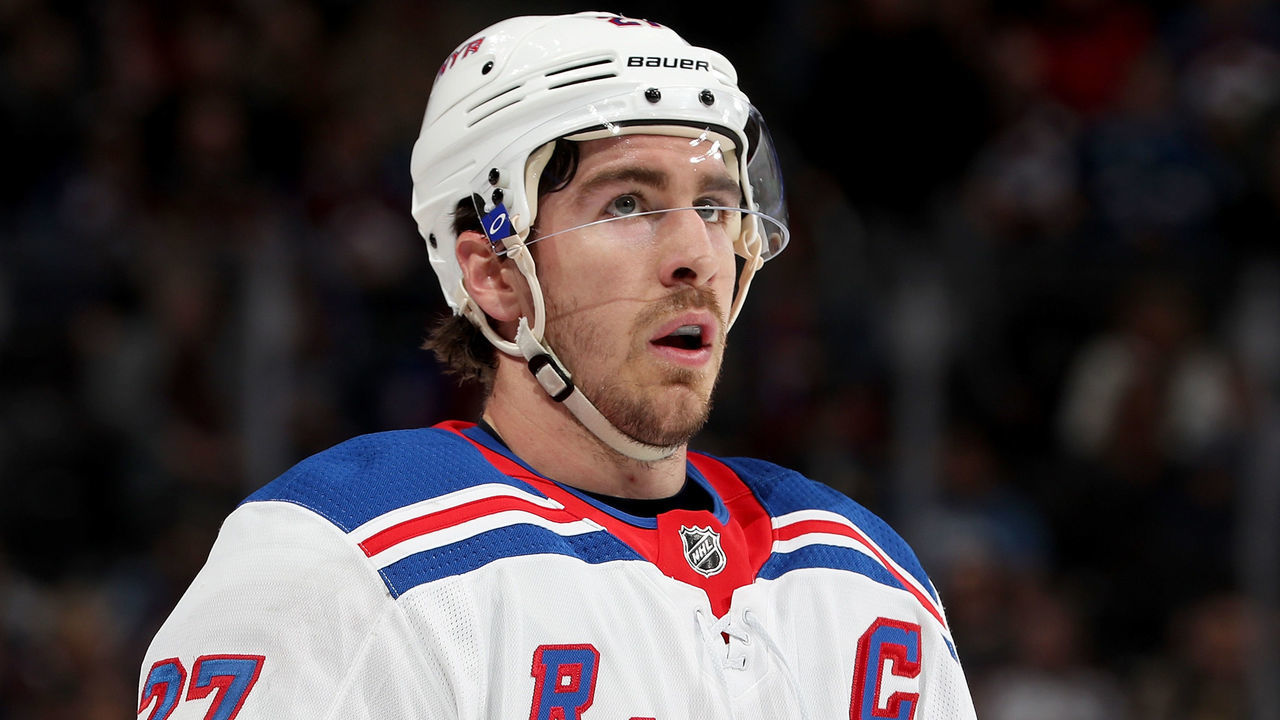 DENVER, CO - JANUARY 20: Ryan McDonagh #27 of the New York Rangers plays the Colorado Avalanche at the Pepsi Center on January 20, 2018 in Denver, Colorado.
