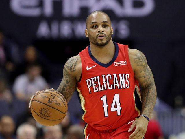 WASHINGTON, DC - DECEMBER 19: Jameer Nelson #14 of the New Orleans Pelicans dribbles the ball against the Washington Wizards in the first half at Capital One Arena on December 19, 2017 in Washington, DC.