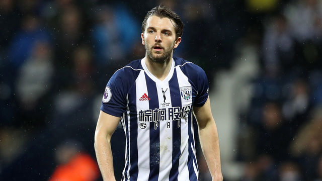 WEST BROMWICH, ENGLAND - FEBRUARY 03: Jay Rodriguez of West Bromwich Albion during the Premier League match between West Bromwich Albion and Southampton at The Hawthorns on February 3, 2018 in West Bromwich, England.