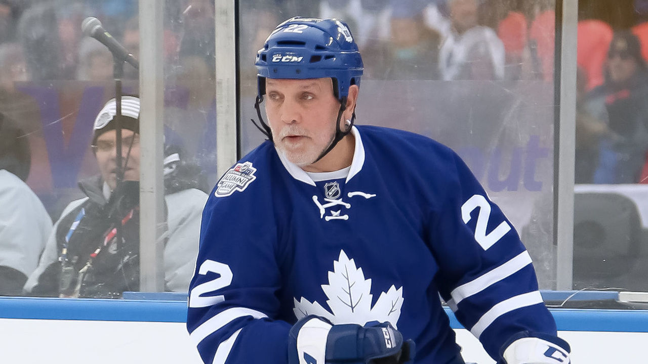 TORONTO, ON - DECEMBER 31: Toronto Maple Leafs alumni Tiger Williams #22 skates against Detroit Red Wings alumni during the 2017 Rogers NHL Centennial Classic Alumni Game at Exhibition Stadium on December 31, 2016 in Toronto, Canada.